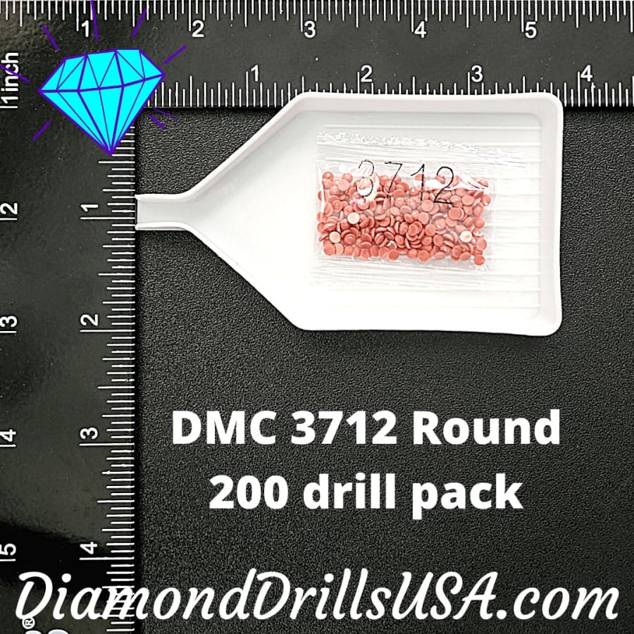 DMC 3712 ROUND 5D Diamond Painting Drills Beads DMC 3712 