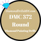 DMC 372 ROUND 5D Diamond Painting Drills Beads DMC 372 Light