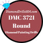 DMC 3721 ROUND 5D Diamond Painting Drills Beads DMC 3721 