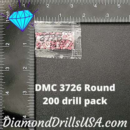 DMC 3726 ROUND 5D Diamond Painting Drills Beads DMC 3726 