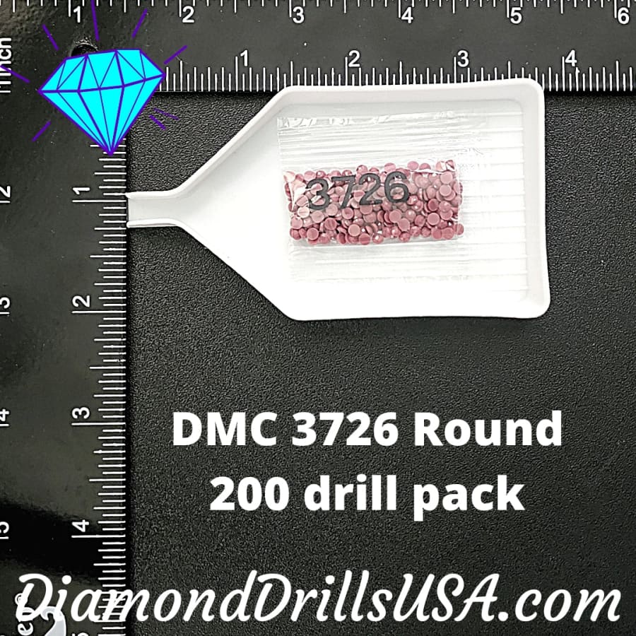 DMC 3726 ROUND 5D Diamond Painting Drills Beads DMC 3726 