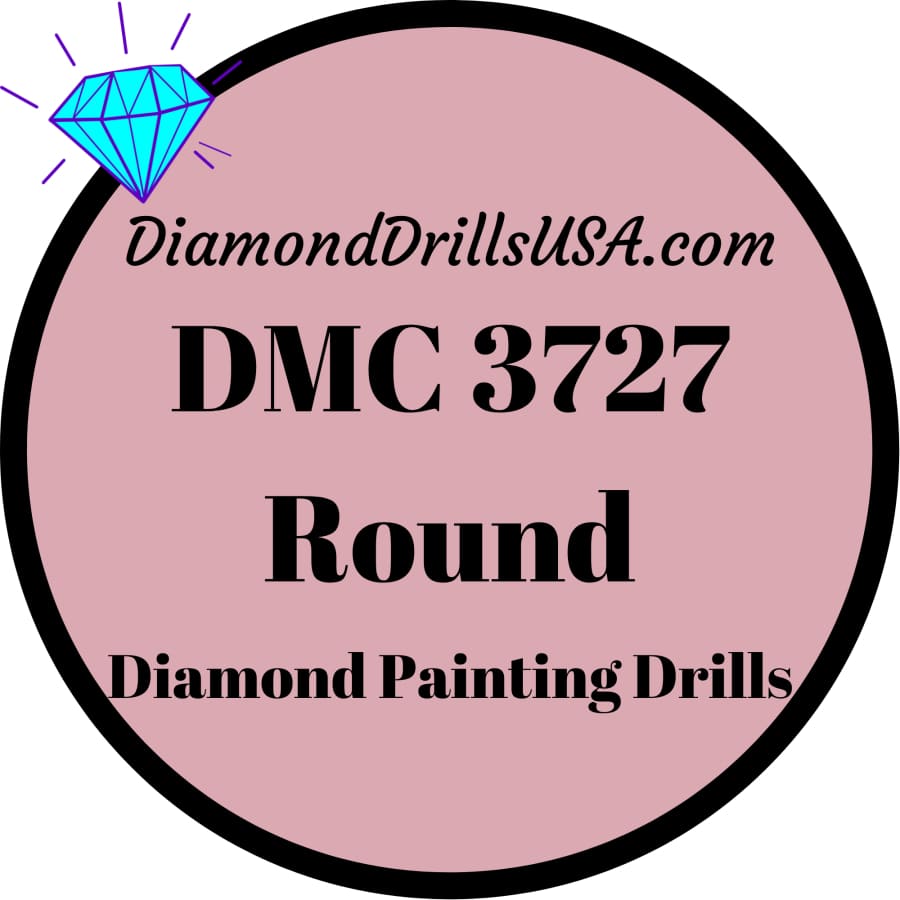 DMC 3727 ROUND 5D Diamond Painting Drills Beads DMC 3727 