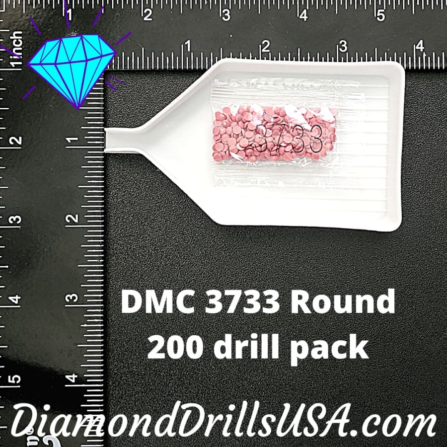 DMC 3733 ROUND 5D Diamond Painting Drills Beads DMC 3733 
