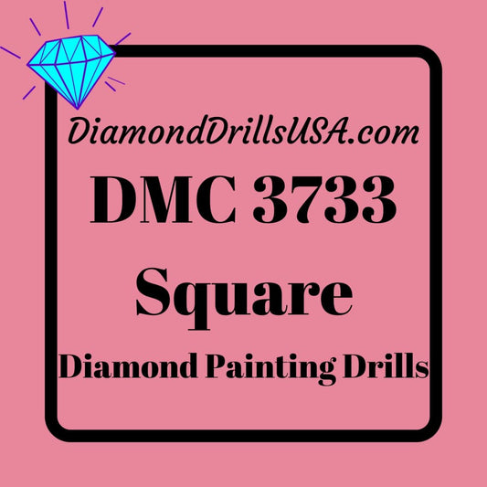 DMC 3733 SQUARE 5D Diamond Painting Drills Beads DMC 3733 
