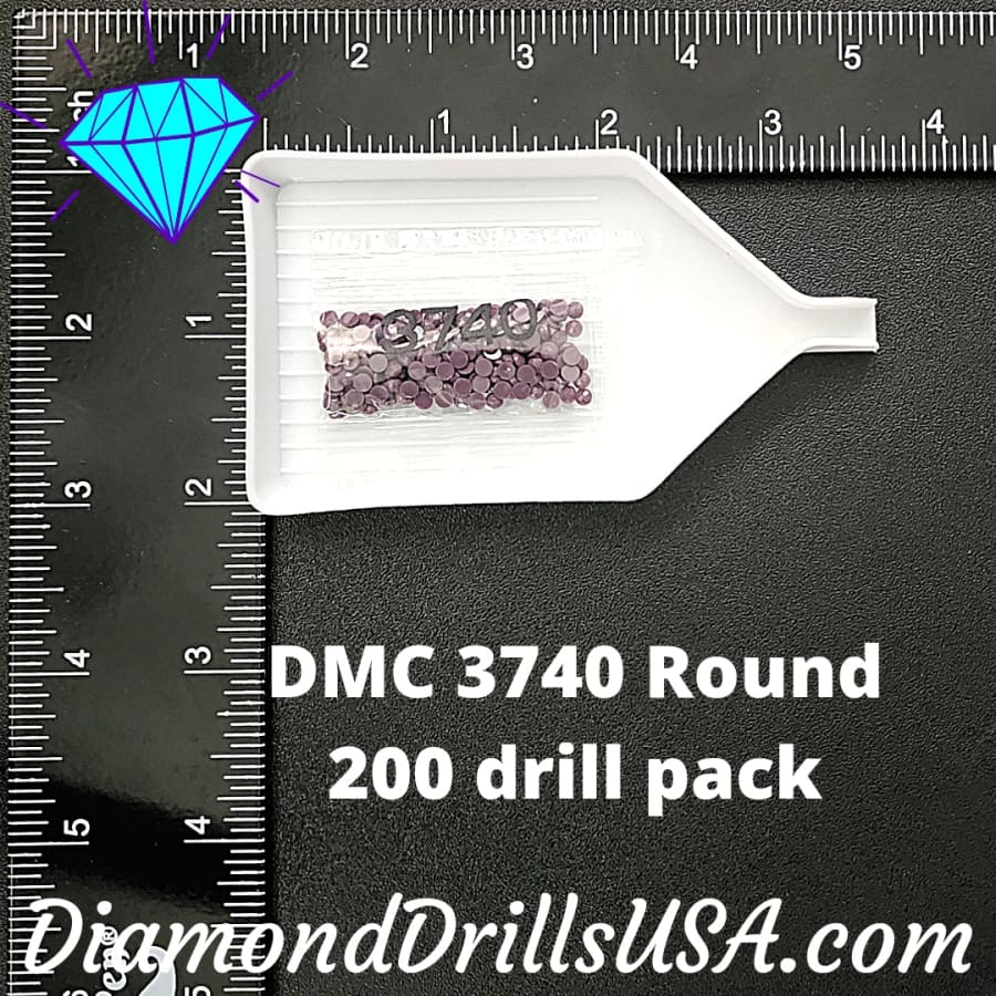 DMC 3740 ROUND 5D Diamond Painting Drills Beads DMC 3740 
