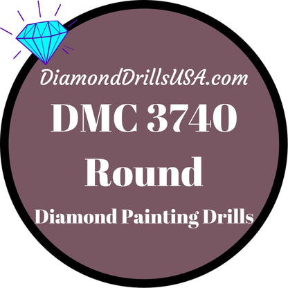 DMC 3740 ROUND 5D Diamond Painting Drills Beads DMC 3740 