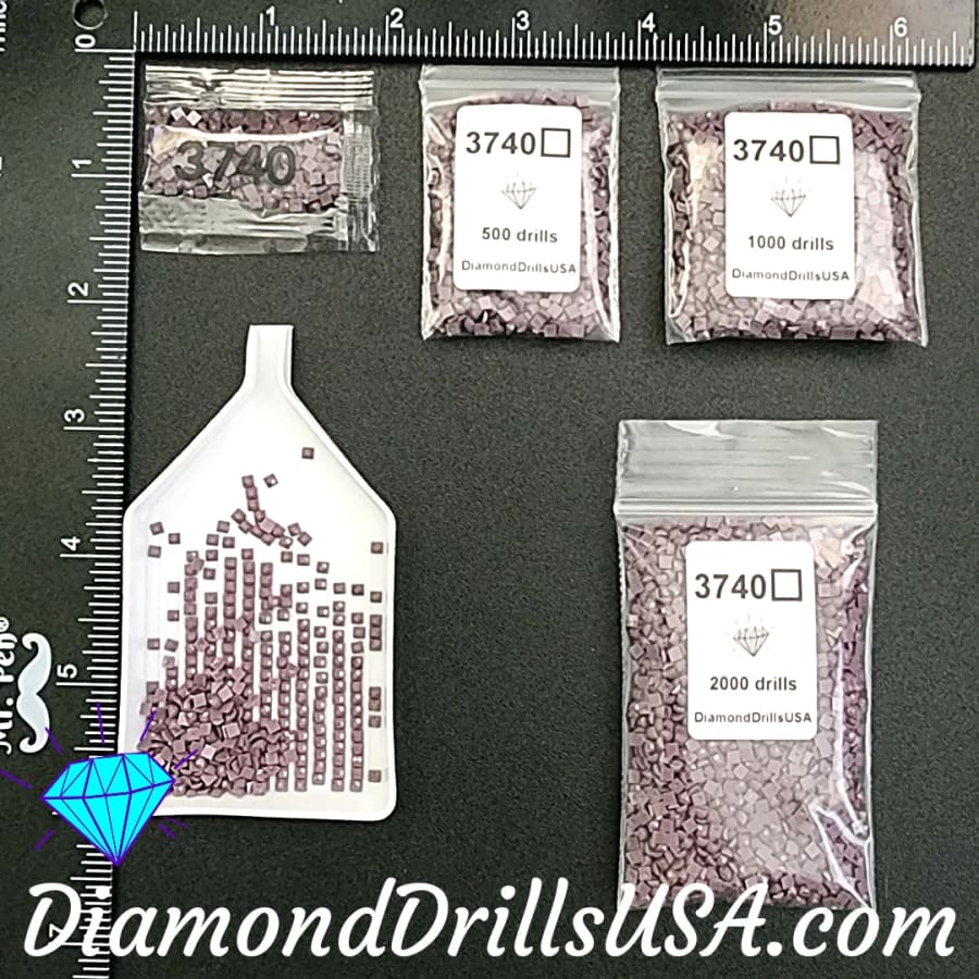 DiamondDrillsUSA - DMC 3740 SQUARE 5D Diamond Painting Drills Beads DMC ...