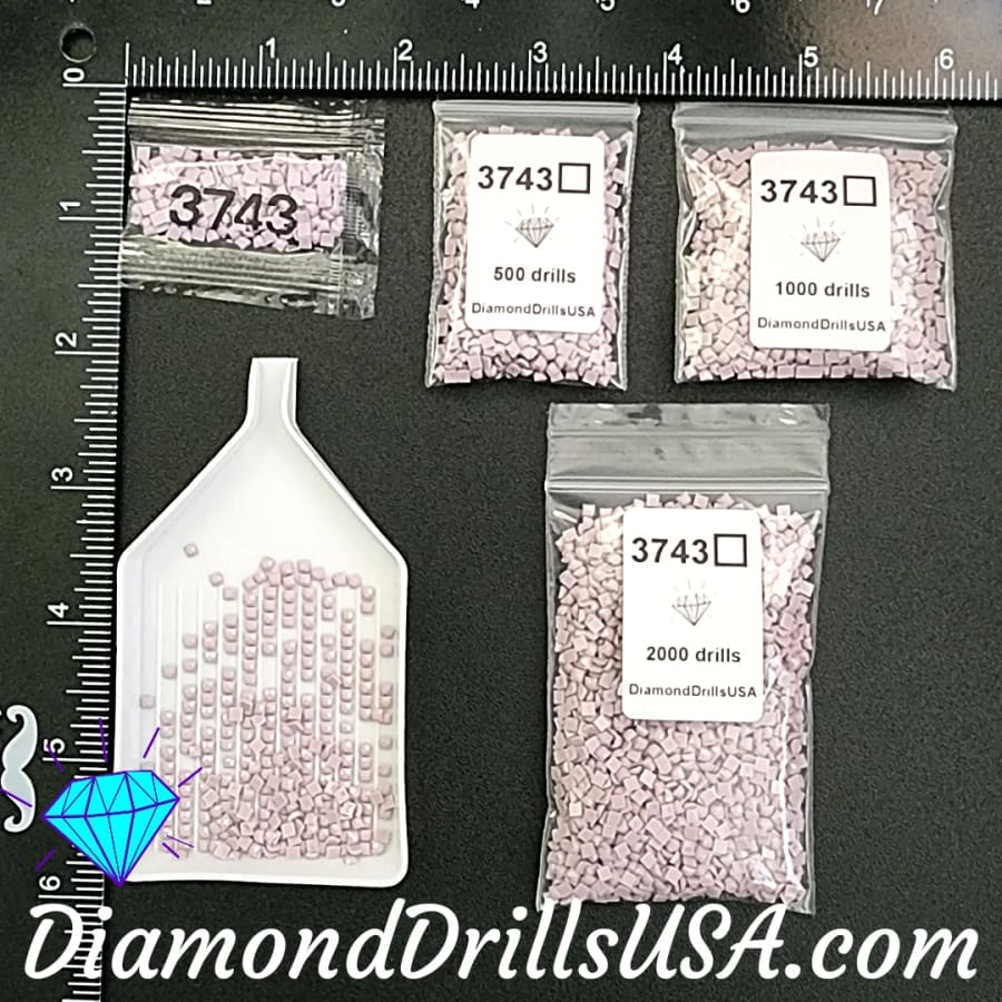 DMC 3743 SQUARE 5D Diamond Painting Drills Beads DMC 3743 