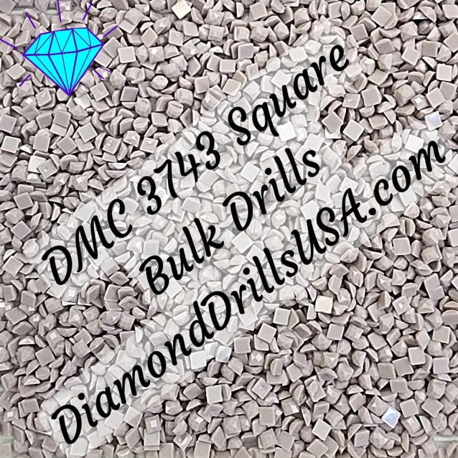 DMC 3743 SQUARE 5D Diamond Painting Drills Beads DMC 3743 