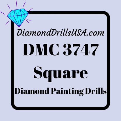 DMC 3747 SQUARE 5D Diamond Painting Drills Beads DMC 3747 