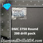DMC 3750 ROUND 5D Diamond Painting Drills Beads DMC 3750 