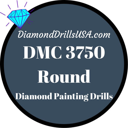 DMC 3750 ROUND 5D Diamond Painting Drills Beads DMC 3750 