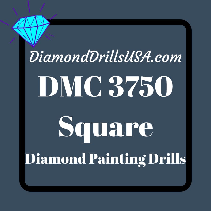 DMC 3750 SQUARE 5D Diamond Painting Drills Beads DMC 3750 
