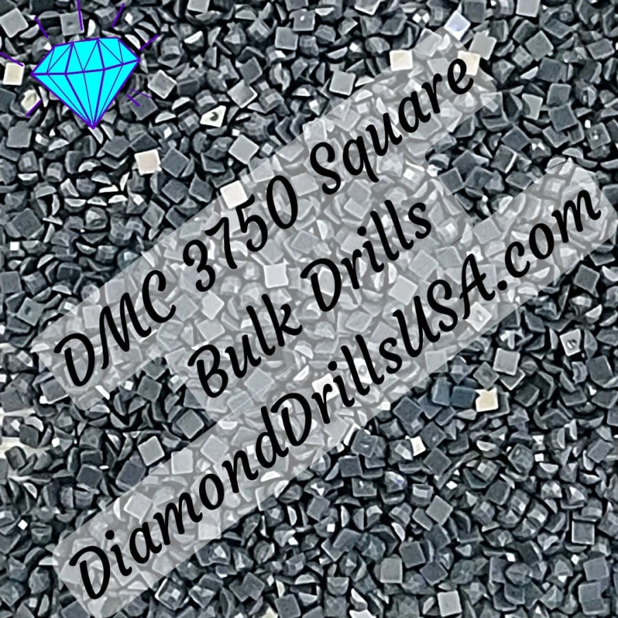 DiamondDrillsUSA - DMC 3755 SQUARE 5D Diamond Painting Drills Beads DMC  3755 Baby Blue