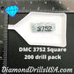 DMC 3752 SQUARE 5D Diamond Painting Drills Beads DMC 3752 