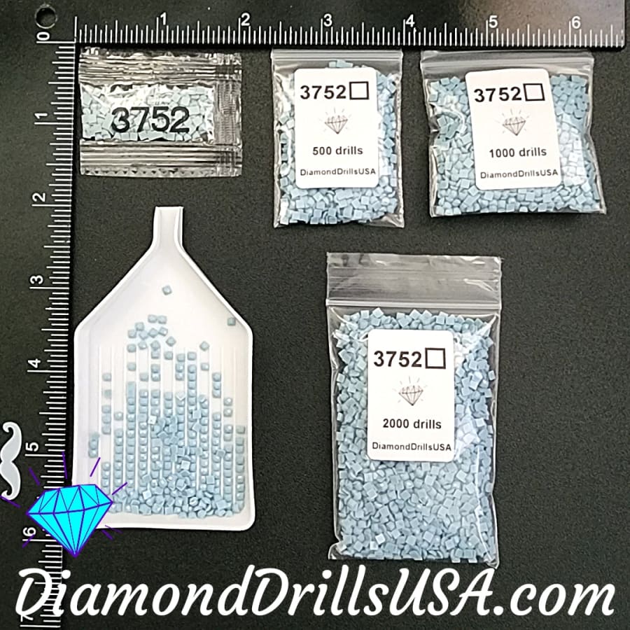 DMC 3752 SQUARE 5D Diamond Painting Drills Beads DMC 3752 