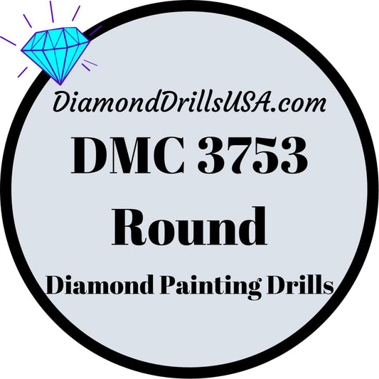 DMC 3753 ROUND 5D Diamond Painting Drills Beads DMC 3753 