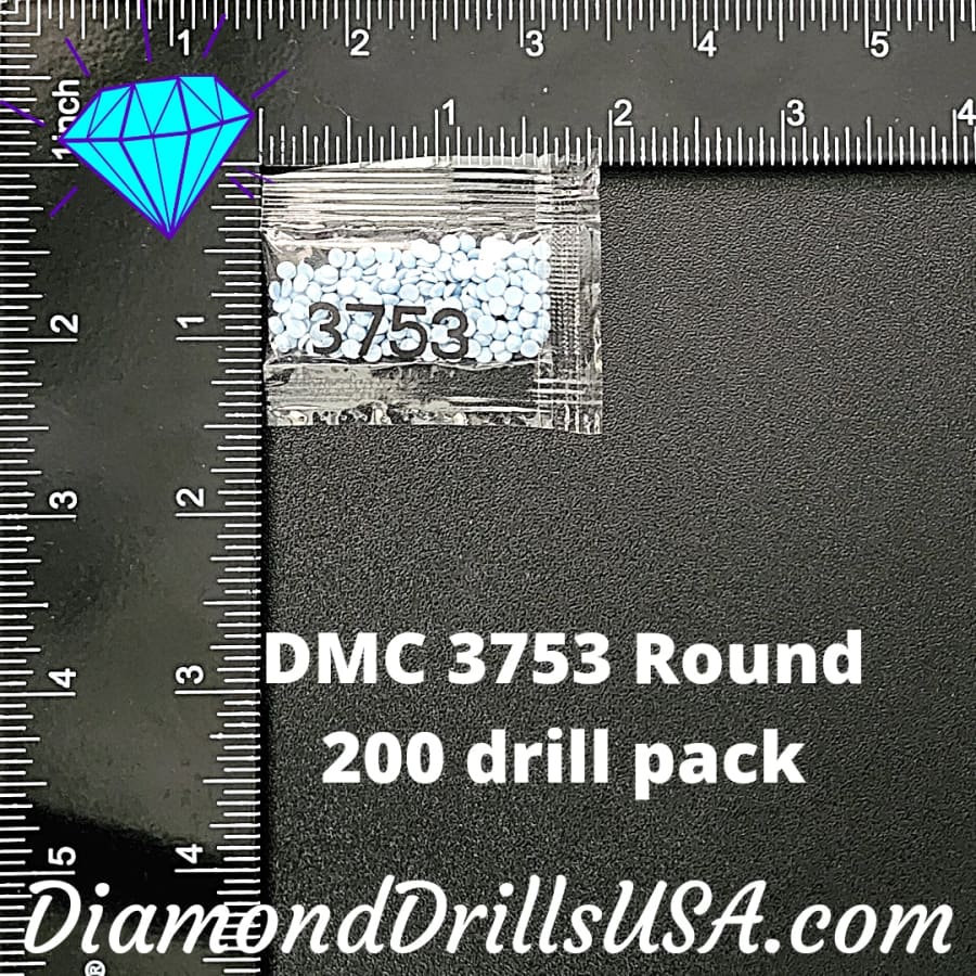 DMC 3753 ROUND 5D Diamond Painting Drills Beads DMC 3753 