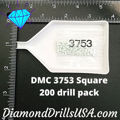 DMC 3753 SQUARE 5D Diamond Painting Drills Beads DMC 3753 