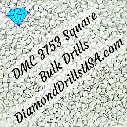DMC 3753 SQUARE 5D Diamond Painting Drills Beads DMC 3753 