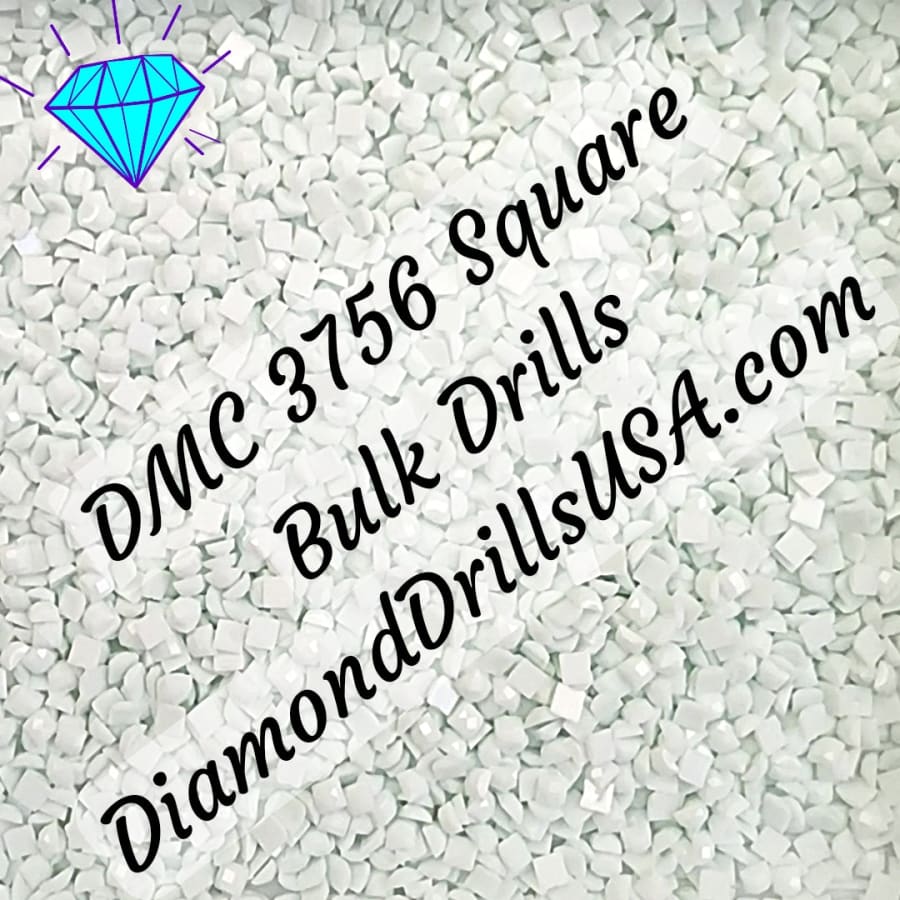 DMC 3756 SQUARE 5D Diamond Painting Drills Beads DMC 3756 