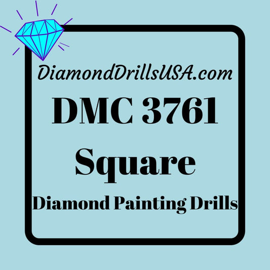 DMC 3761 SQUARE 5D Diamond Painting Drills Beads DMC 3761 