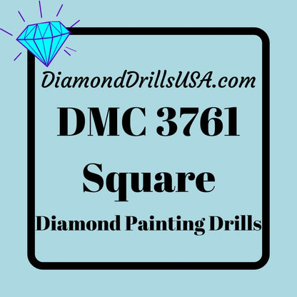 DMC 3761 SQUARE 5D Diamond Painting Drills Beads DMC 3761 