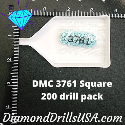 DMC 3761 SQUARE 5D Diamond Painting Drills Beads DMC 3761 