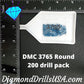 DMC 3765 ROUND 5D Diamond Painting Drills Beads DMC 3765 
