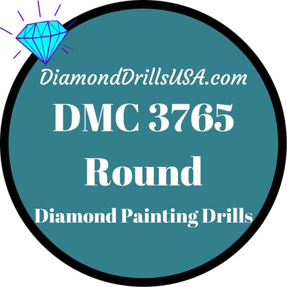 DMC 3765 ROUND 5D Diamond Painting Drills Beads DMC 3765 