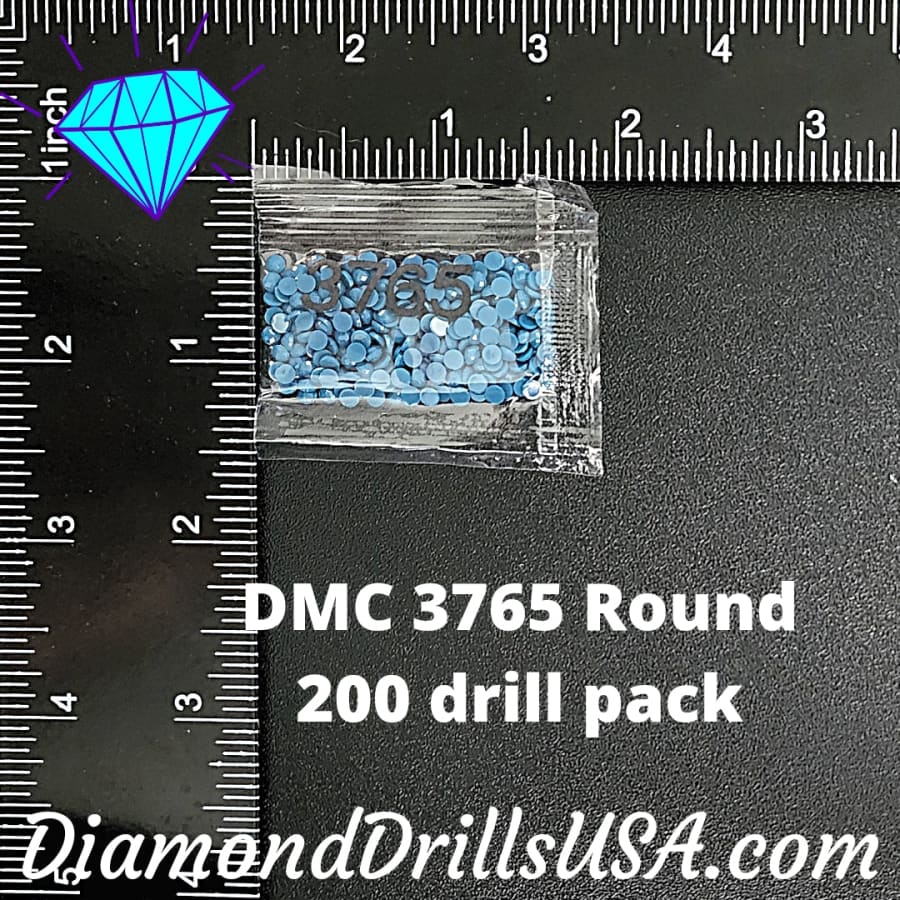 DMC 3765 ROUND 5D Diamond Painting Drills Beads DMC 3765 