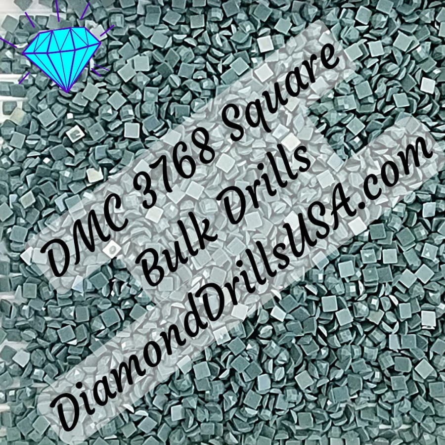 DMC 3768 SQUARE 5D Diamond Painting Drills Beads DMC 3768 