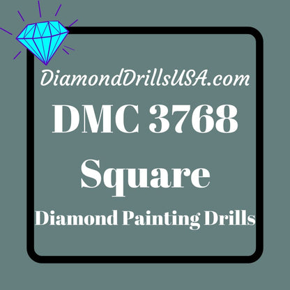 DMC 3768 SQUARE 5D Diamond Painting Drills Beads DMC 3768 