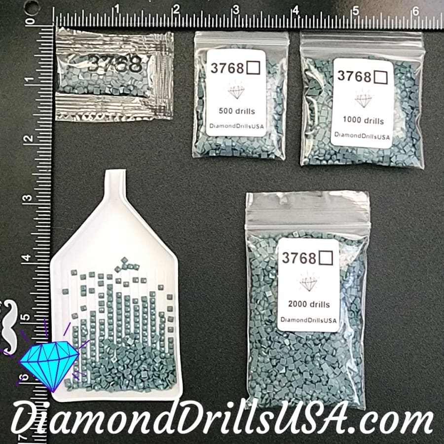 DMC 3768 SQUARE 5D Diamond Painting Drills Beads DMC 3768 