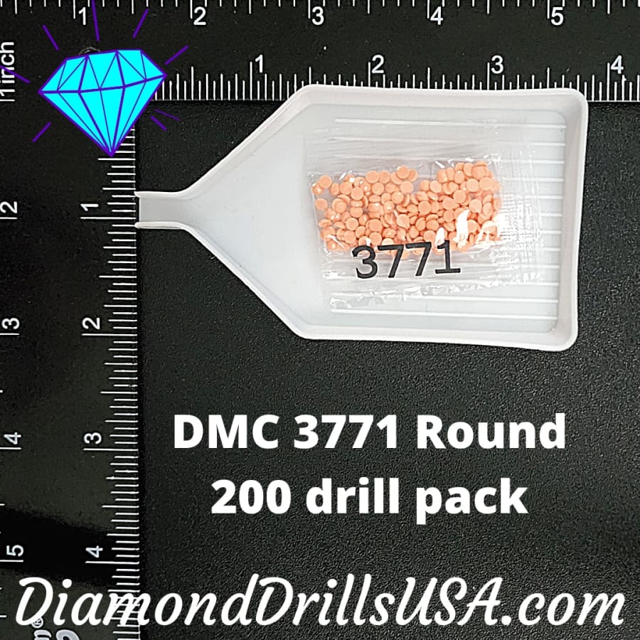 DMC 3771 ROUND 5D Diamond Painting Drills Beads DMC 3771 