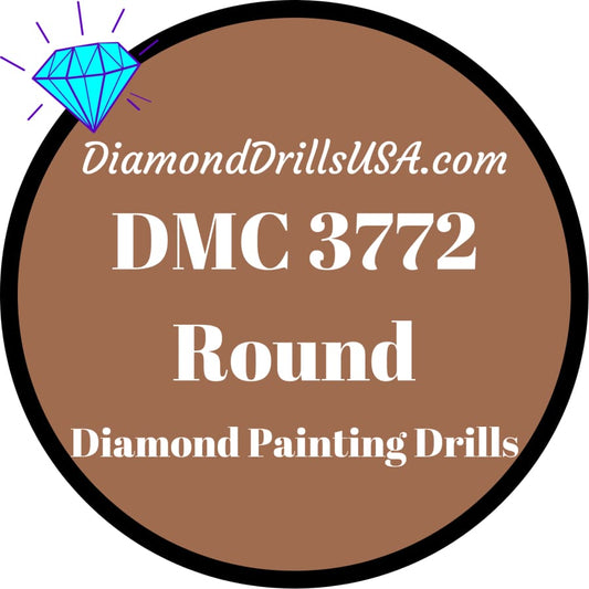 DMC 3772 ROUND 5D Diamond Painting Drills Beads DMC 3772 