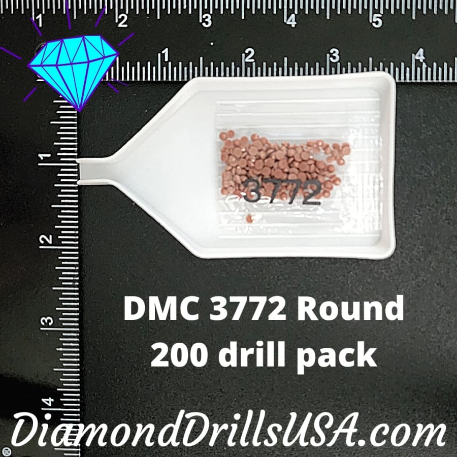 DMC 3772 ROUND 5D Diamond Painting Drills Beads DMC 3772 