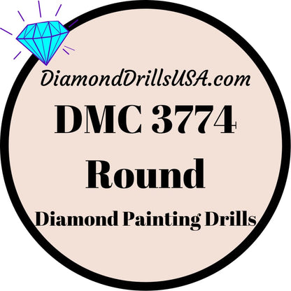 DMC 3774 ROUND 5D Diamond Painting Drills Beads DMC 3774 