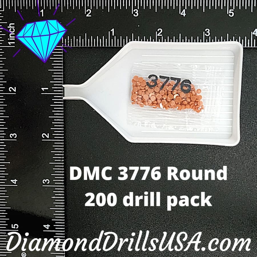 DMC 3776 ROUND 5D Diamond Painting Drills Beads DMC 3776 