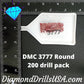 DMC 3777 ROUND 5D Diamond Painting Drills Beads DMC 3777 