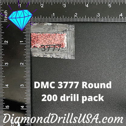 DMC 3777 ROUND 5D Diamond Painting Drills Beads DMC 3777 