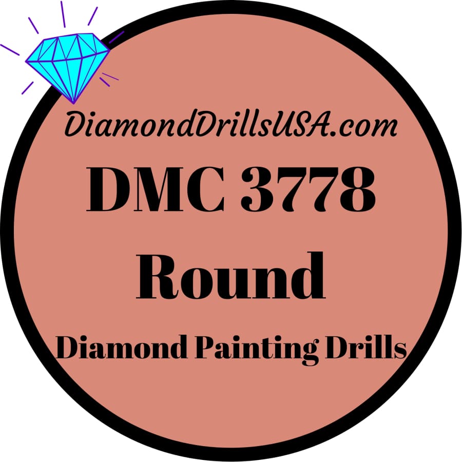 DMC 3778 ROUND 5D Diamond Painting Drills Beads DMC 3778 
