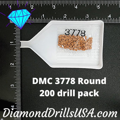 DMC 3778 ROUND 5D Diamond Painting Drills Beads DMC 3778 