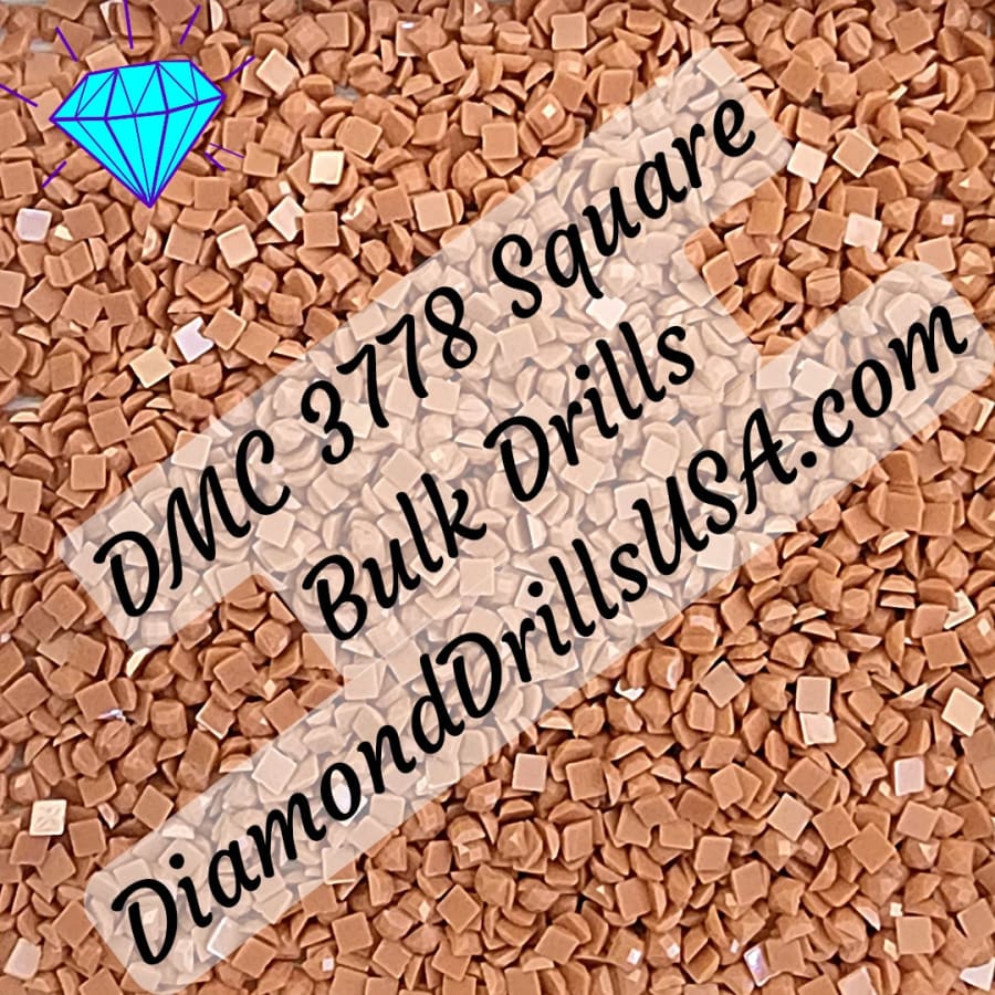DMC 3778 SQUARE 5D Diamond Painting Drills Beads DMC 3778 