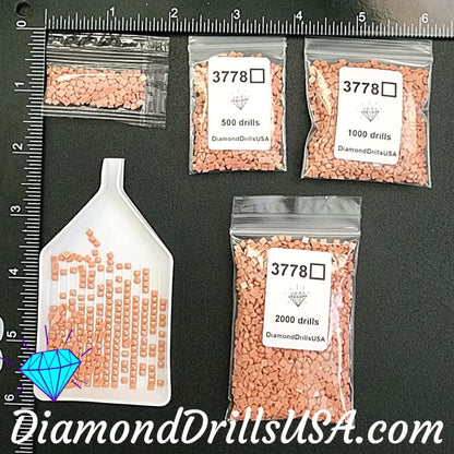 DMC 3778 SQUARE 5D Diamond Painting Drills Beads DMC 3778 