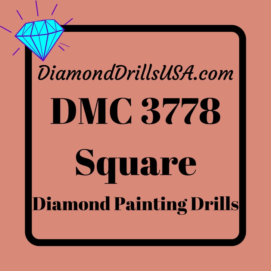 DMC 3778 SQUARE 5D Diamond Painting Drills Beads DMC 3778 