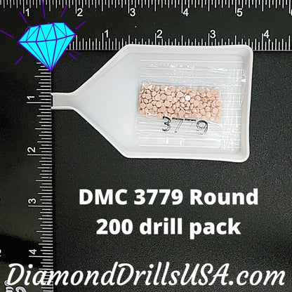 DMC 3779 ROUND 5D Diamond Painting Drills Beads DMC 3779 