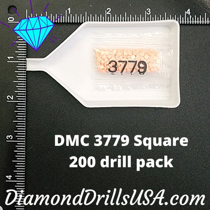 DMC 3779 SQUARE 5D Diamond Painting Drills Beads DMC 3779 