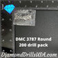 DMC 3787 ROUND 5D Diamond Painting Drills Beads DMC 3787 