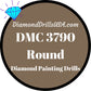 DMC 3790 ROUND 5D Diamond Painting Drills Beads DMC 3790 